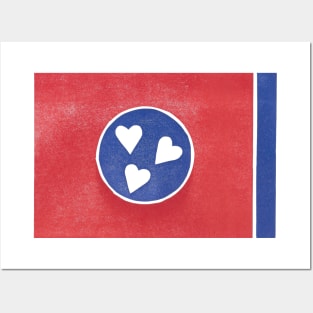 TN Love Tennessee State Flag Posters and Art